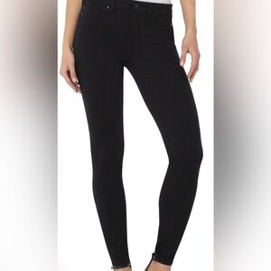 Liverpool Madona Mid-Rise Stretch Skinny Leggins, Color: Black, Size: 10/30